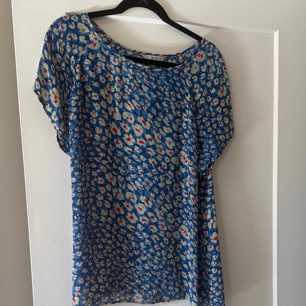 Floral Blue Women's Top